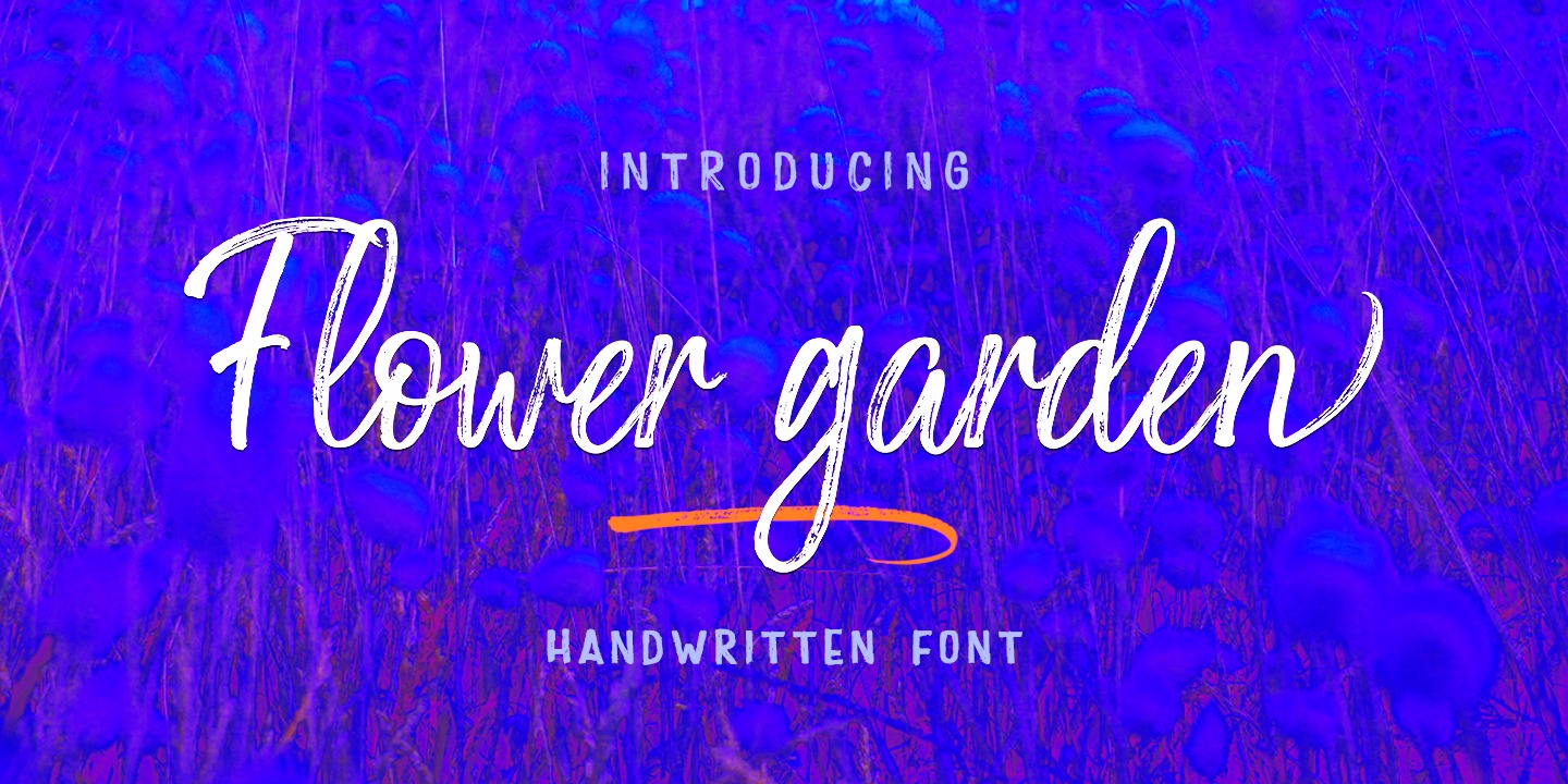 Пример шрифта Flower Garden #1